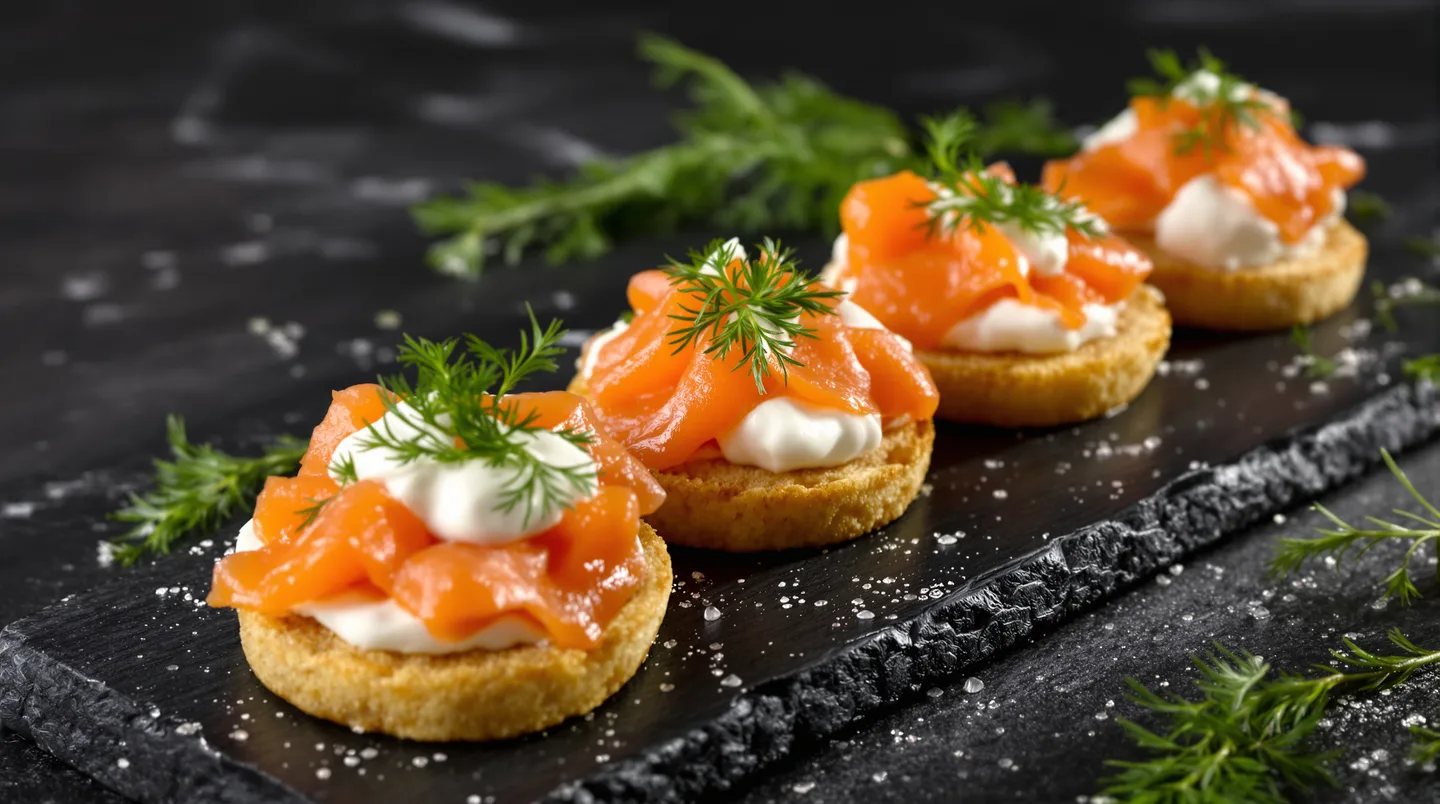 Cette technique de blinis maison sublime votre poisson fumé en apéritif royal
