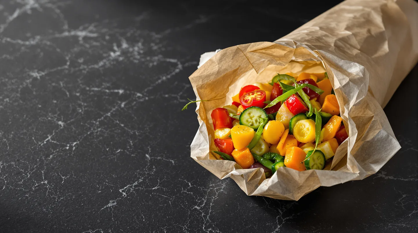 Cabillaud en papillote aux légumes de printemps, recette healthy