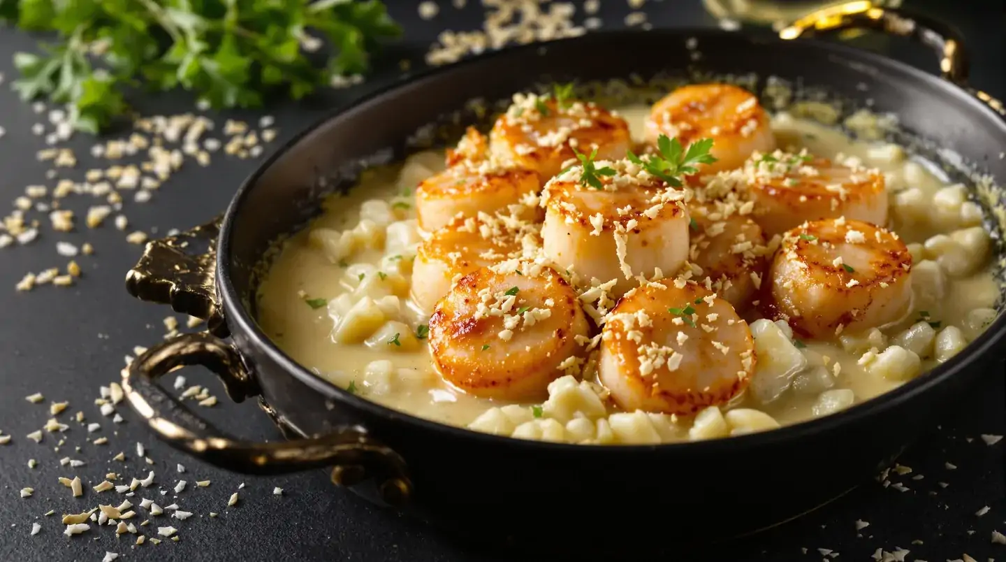 Cette cassolette de Saint-Jacques au homard va éblouir vos invités