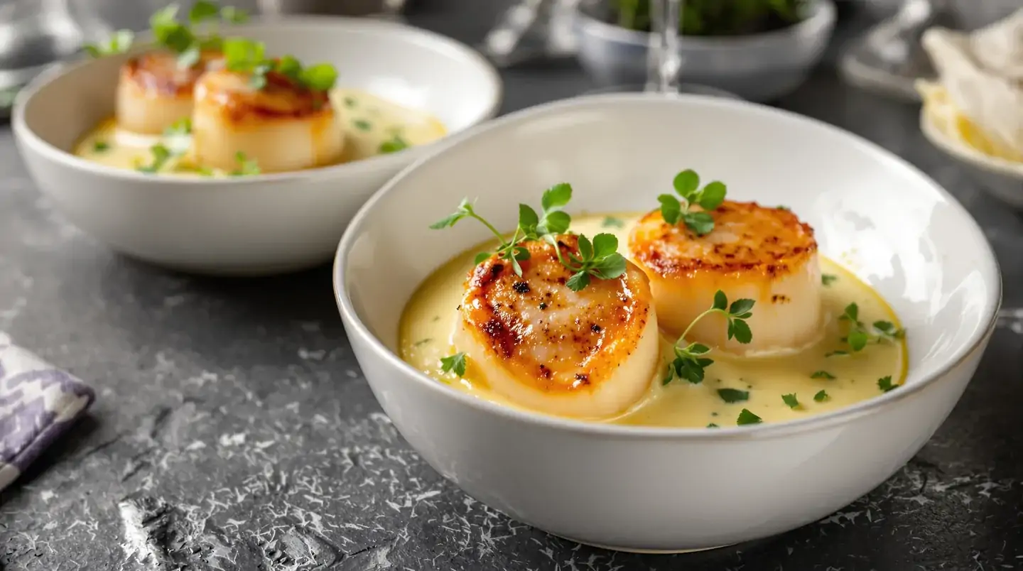 Ces cassolettes de Saint-Jacques au champagne vont éblouir vos invités