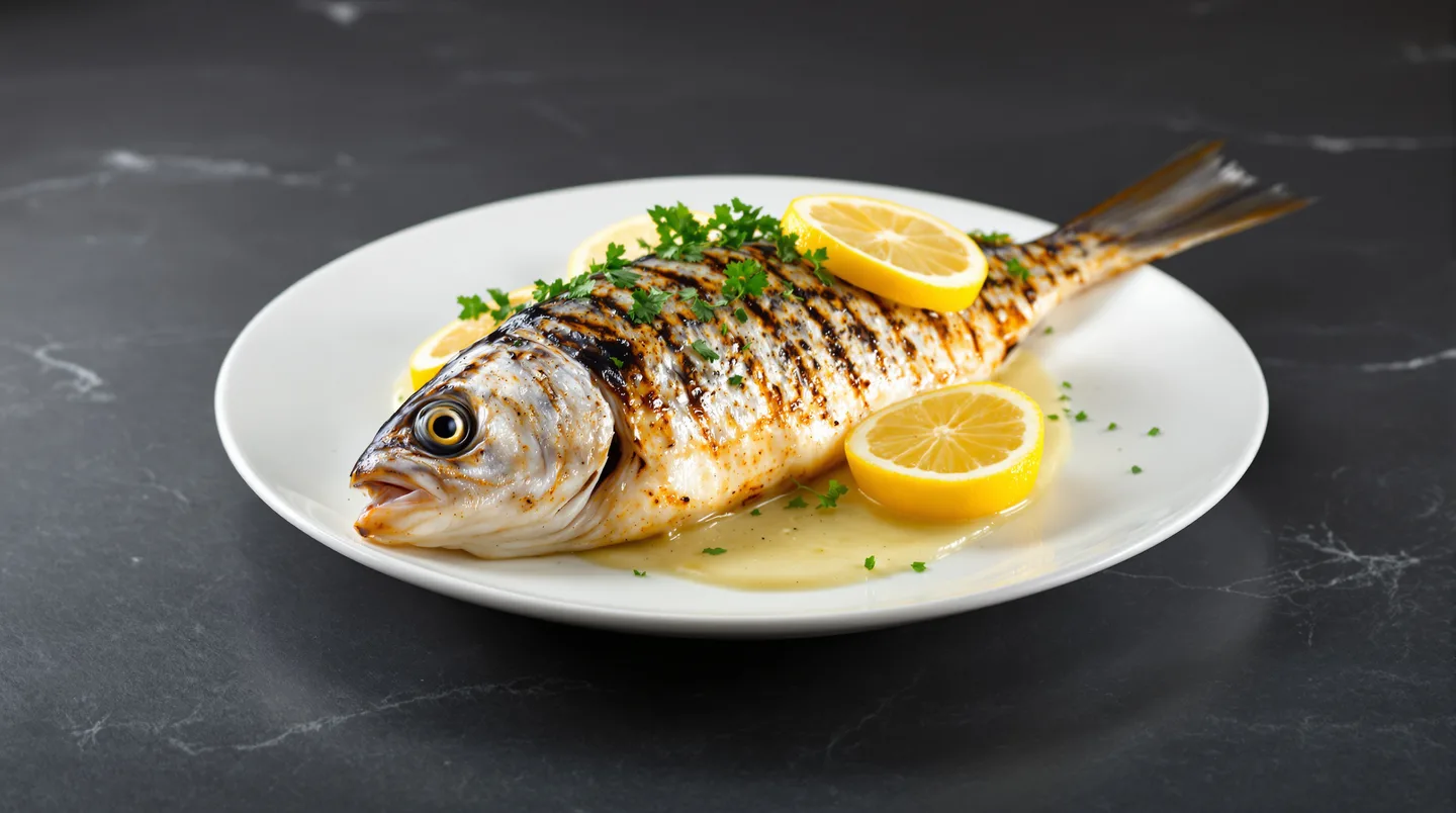 Dorade grillée au citron et herbes fraîches, une recette simple et savoureuse