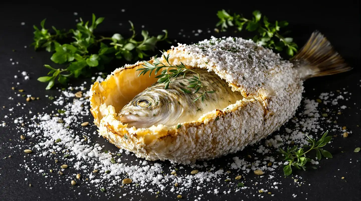 Cette croûte de sel transforme le loup de mer en délice méditerranéen