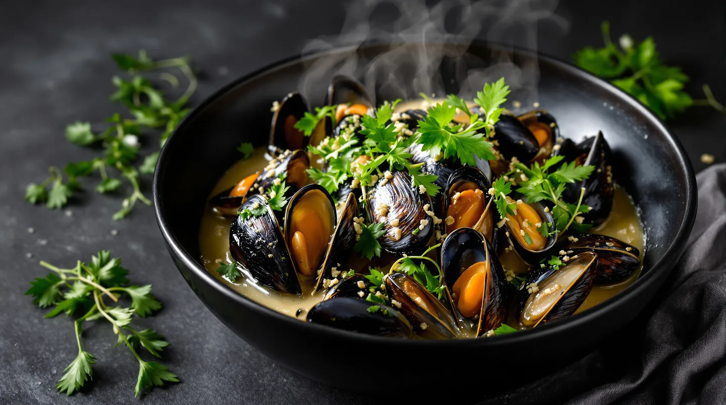 Cette marinade à l'estragon révolutionne vos moules au vin blanc classiques