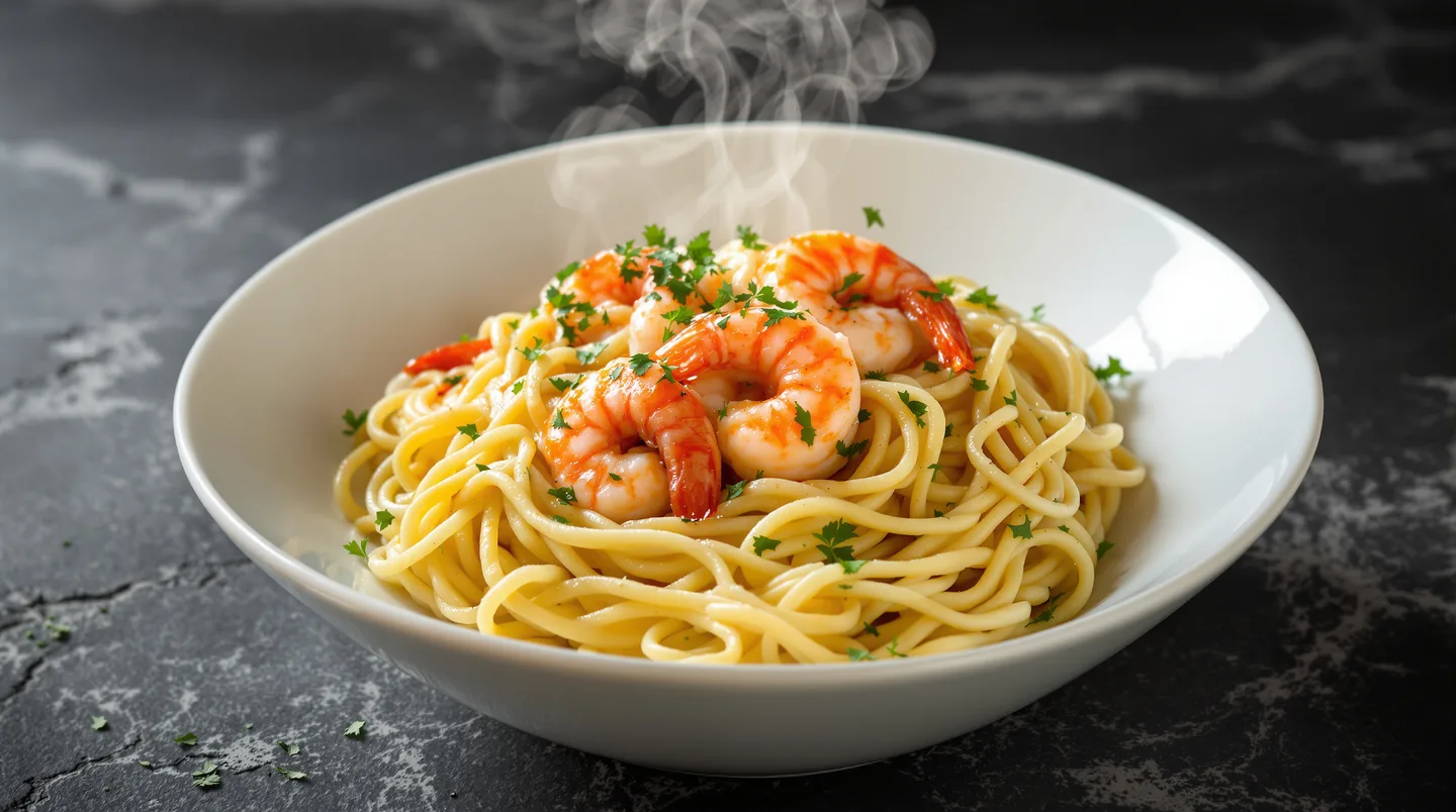 Le secret d'une sauce vin blanc citron qui sublime vos pâtes aux crevettes