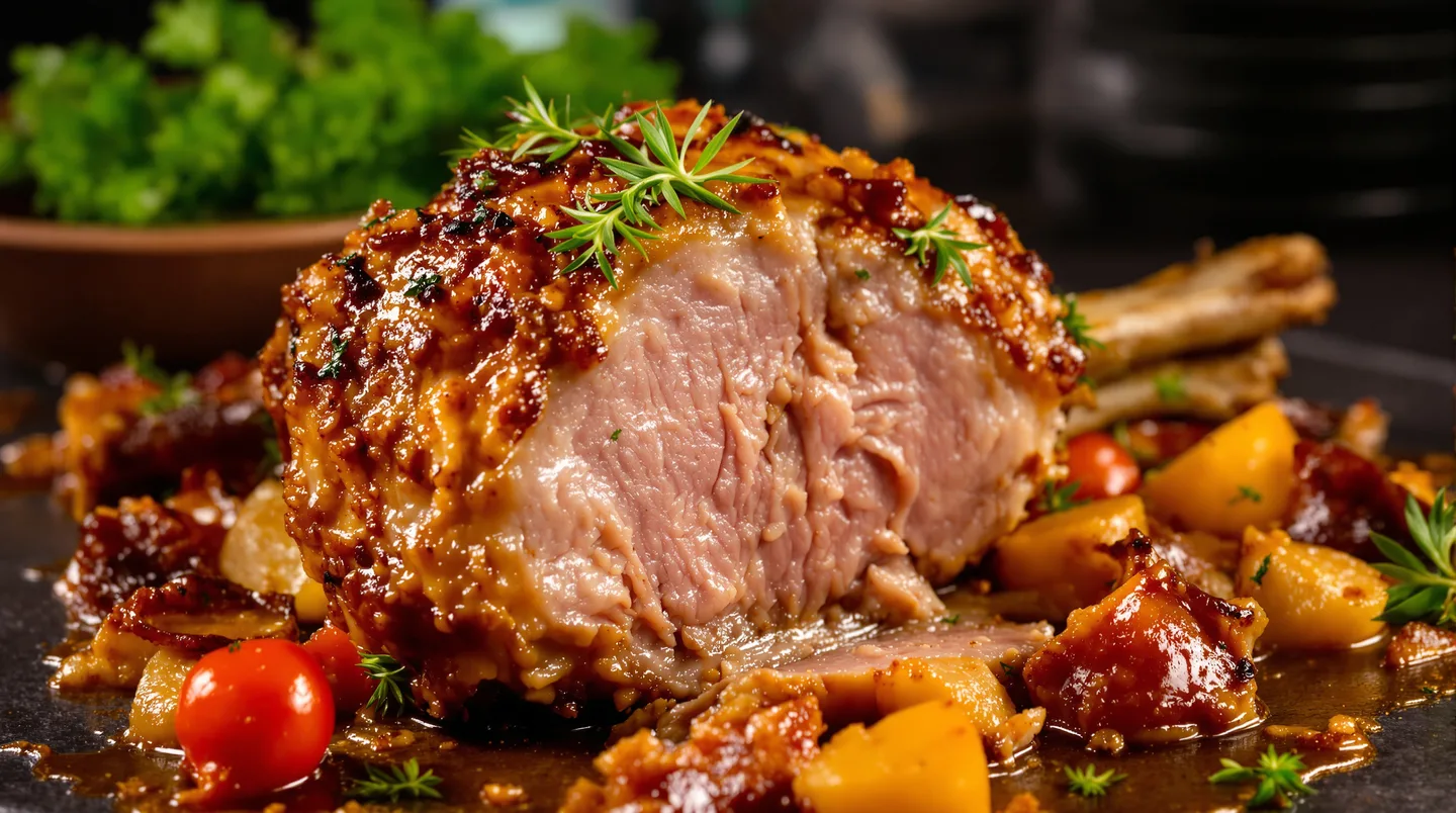 Cette technique de cuisson garantit une rouelle de porc incroyablement fondante