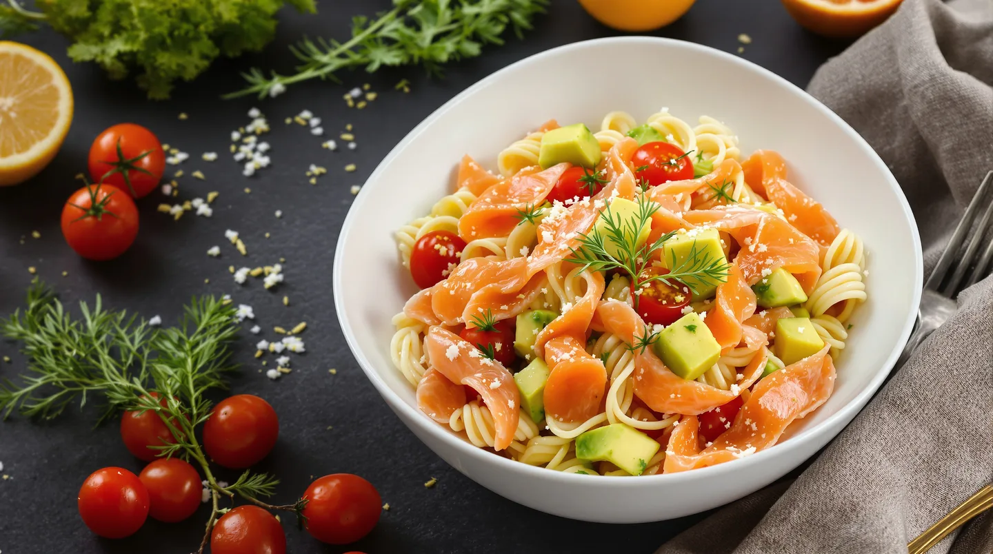 Cette salade de pâtes au saumon fumé va révolutionner vos déjeuners d'été