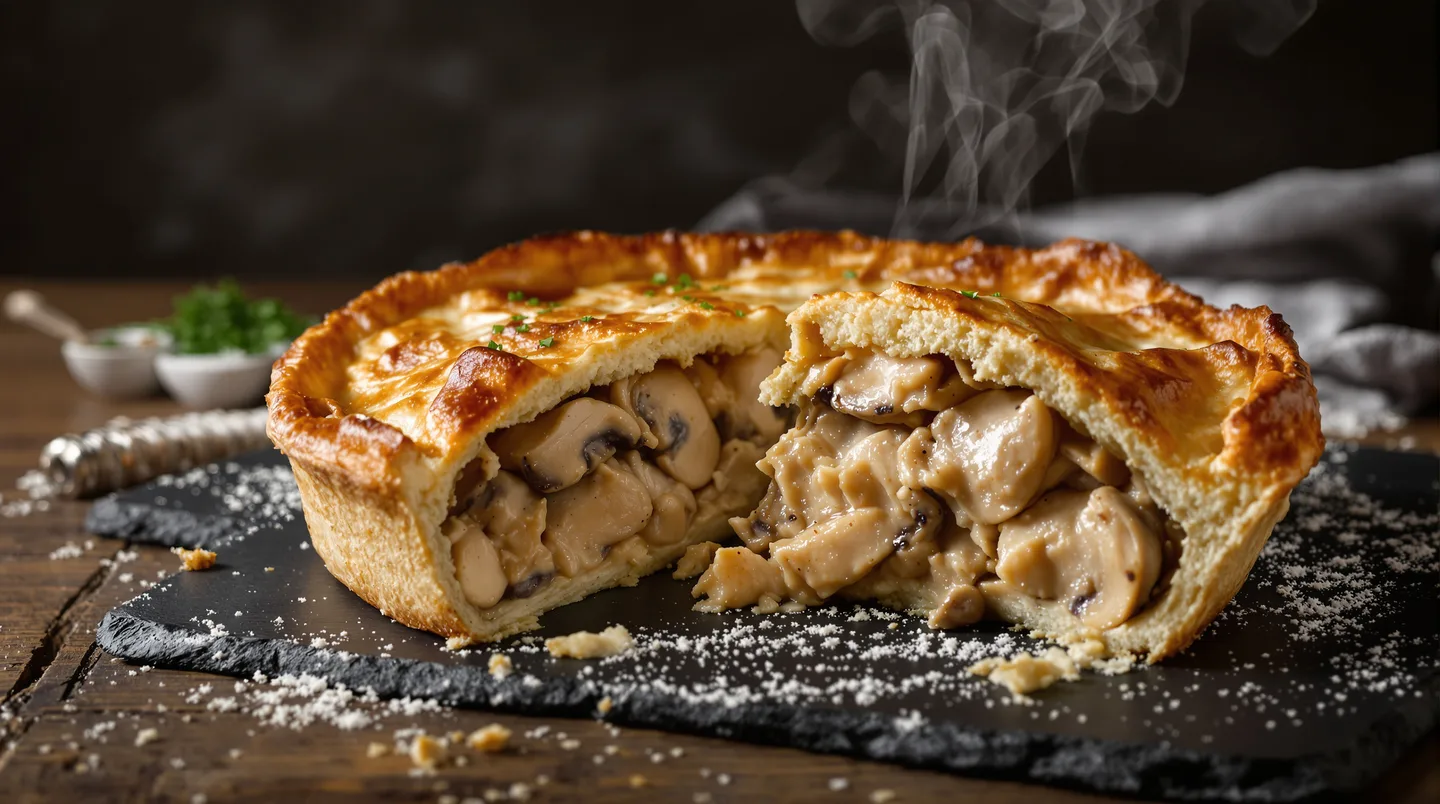Le secret de cette tourte poulet champignons qui réconforte instantanément